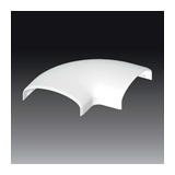 Taposócsatorna L-idom-fedél LE60-hoz alap+fedél 19.5mmx 60mmx 90° műanyag fényesfehér LE KOPOS